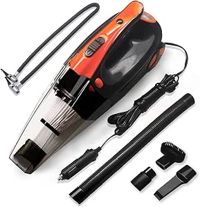 Aspirador Coche,KWOKWEI Aspirador Potente de Mano(12 V/100 ...