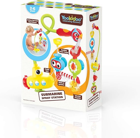 yookidoo bath toy submarine spray station