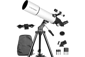 Celticbird 80x600mm Telescope, Travel Telescopes for Adults Astronomy, Telescopio for Beginners,Kids with AZ Mount, Backpack,
