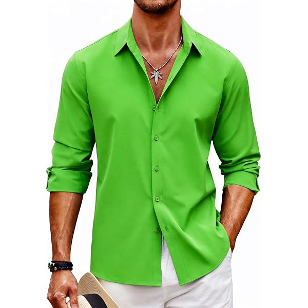 Amazon.com: Verdusa Men's Glitter Shirts Long Sleeve Collar Button Down  Party Shirt Top Black Small : Clothing, Shoes & Jewelry