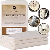 Cheesecloth, Grade 90, 36 Sq Feet, Reusable, 100% Unbleached Cotton Fabric, Ultra Fine Cheese Cloth for Cooking - Nut Milk Ba