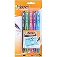 BIC BU3 Retractable Ball Pen, Medium Point (1.0 mm), Assorted Colors, 5-Count