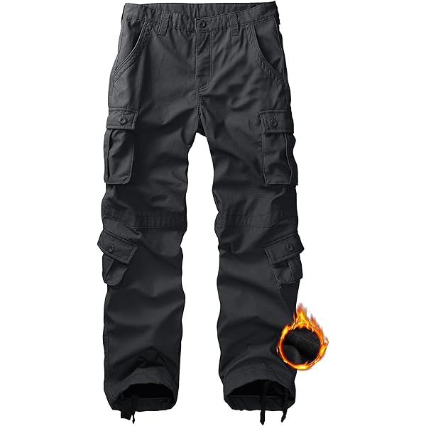 Amazon.com: GSGGIG Men's Fleece Lined Hiking Pants, Winter Camo