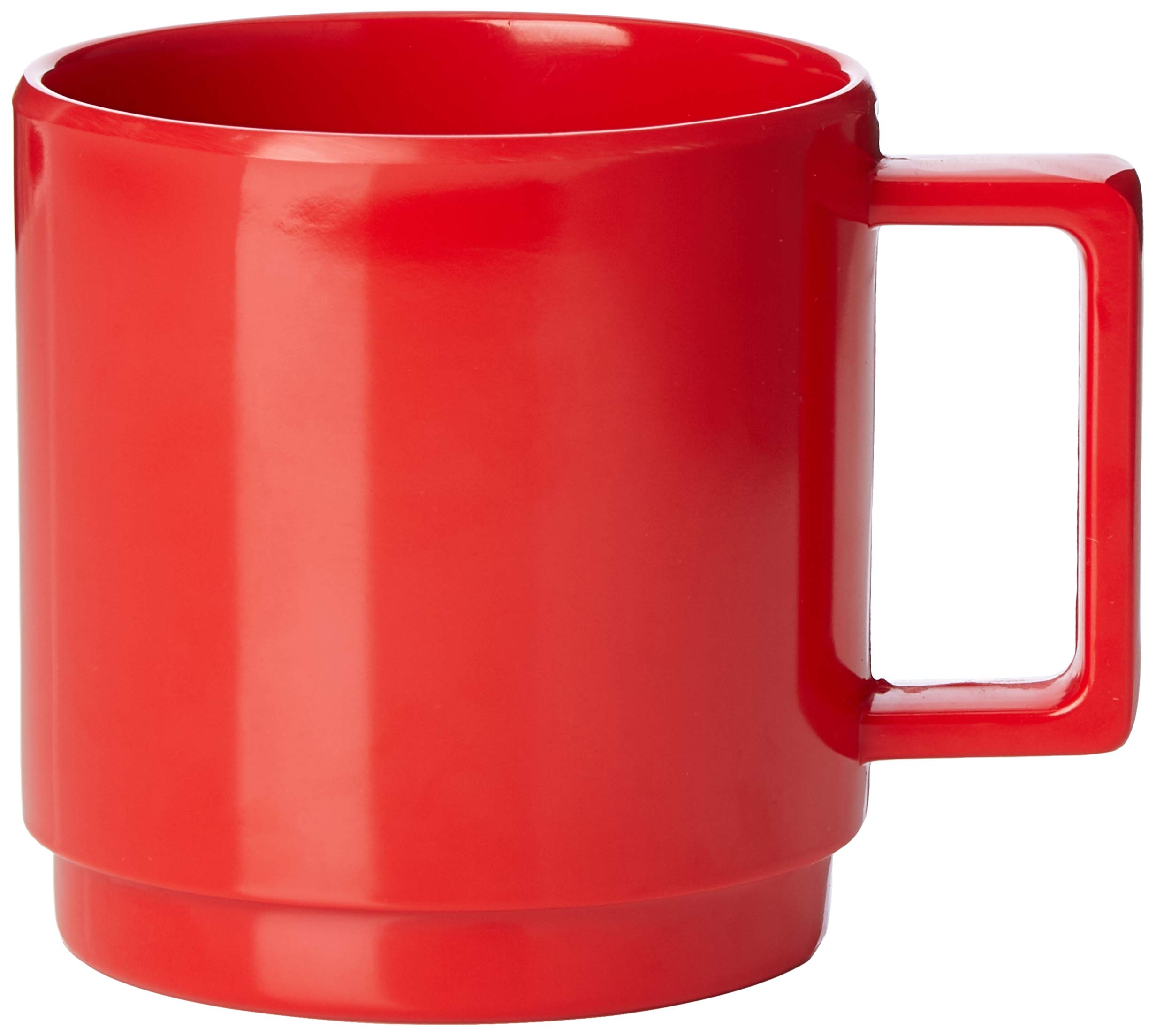 Zeal Set of 4 Melamine Stackable Mugs 250ml - Red — image 1