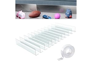 Under Couch Blocker for Pets & Toys - 12-Piece Transparent Furniture Gap Guard, Sofa & Bed Barrier for Dogs & Cats - Anti-Scr