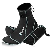XUKER Neoprene Water Socks for Kids Toddlers 3mm Sand Proof Beach Volleyball Socks Diving Boots for Outdoor Water Sports