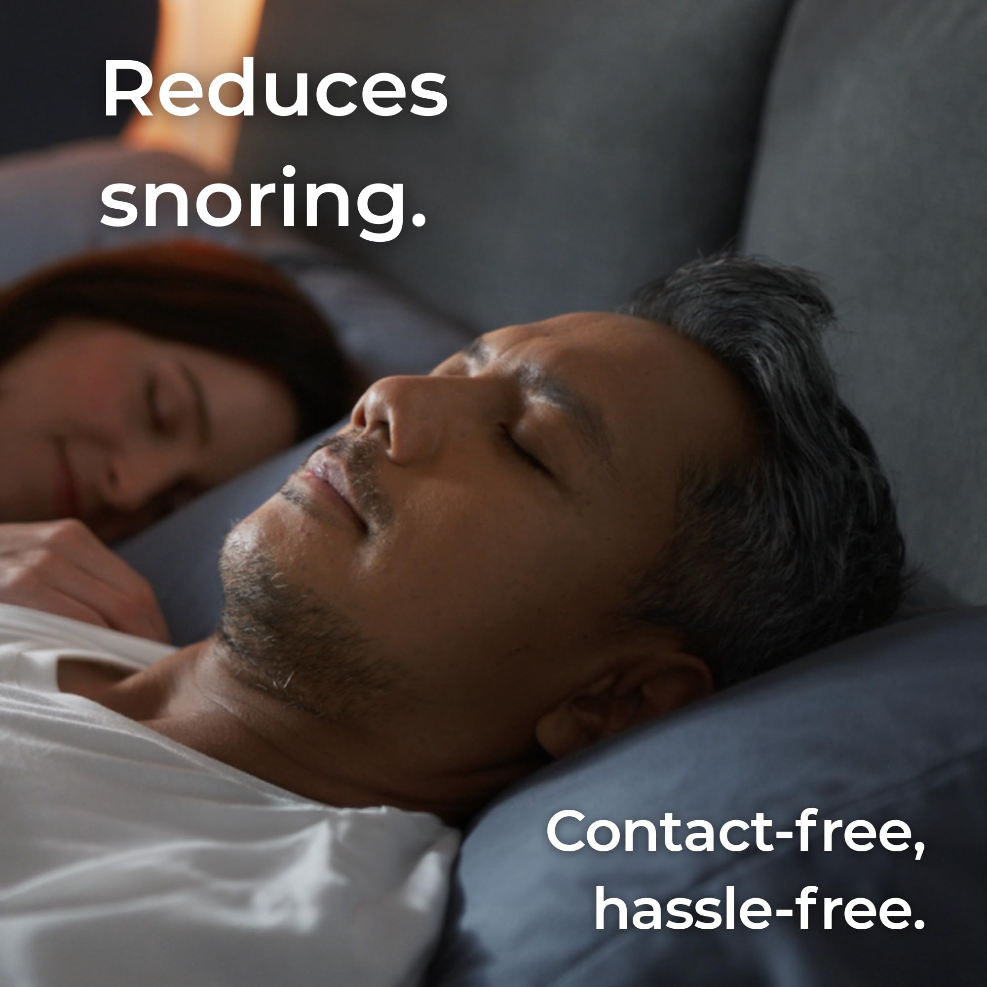 Smart Nora Contact-Free Anti-Snore Device, Turns Your Pillow into a Smart Pillow, Sleep in Any Position, Clinically Proven, Doctor Recommended, AI Powered, Stops Snoring, Comfortable, FSA/HSA Eligible