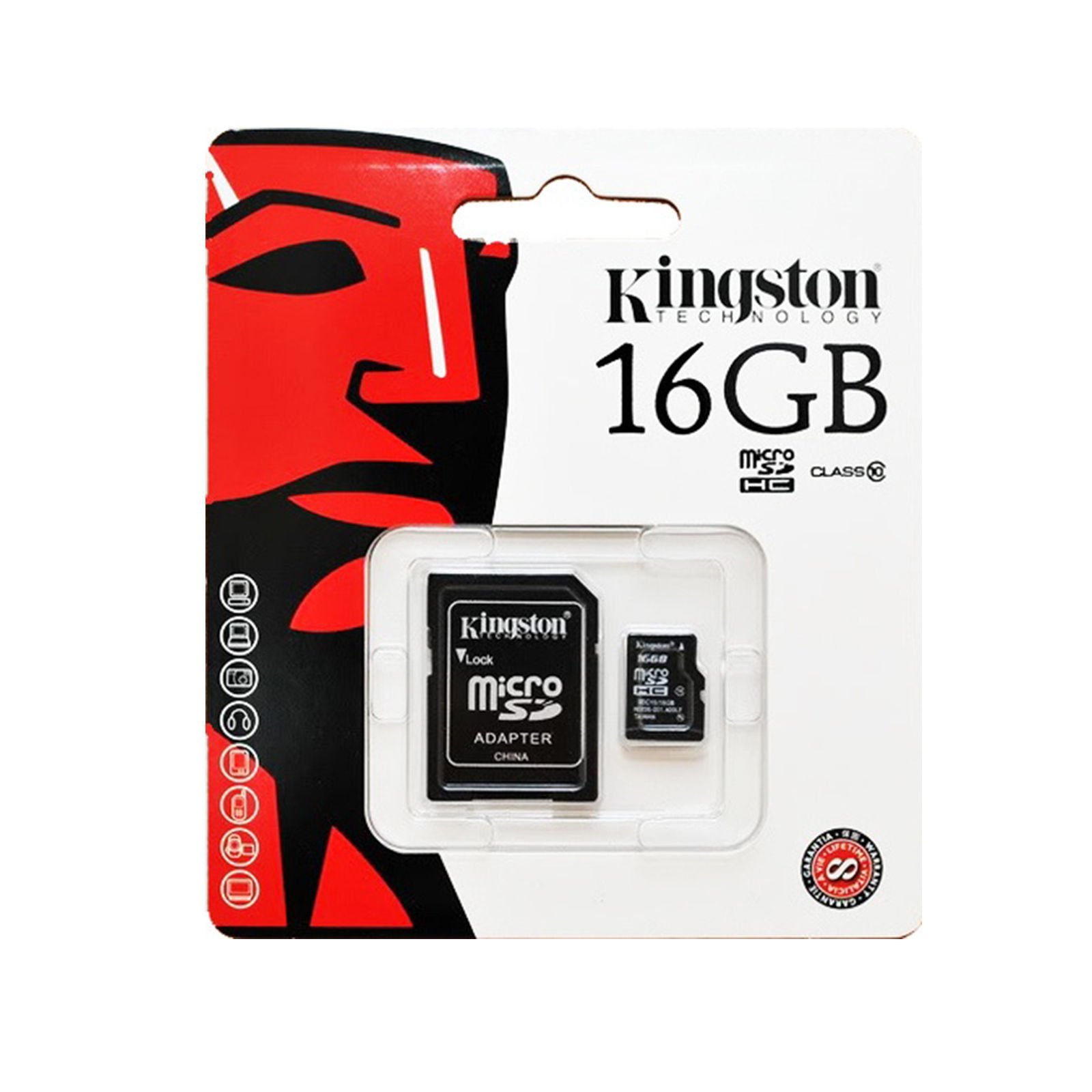 Kingston 16GB Class-4 Micro SDHC Memory Card for Samsung Galaxy S4, Galaxy S3, Galaxy S3 Mini, BlackBerry Q10, Q5, Z10, Z30, 9720, BlackBerry Curve 9320, Xperia Z, Xperia Z1, Z1 Ultra, Xperia M, Xperia SP, Xperia T, HTC One Max, Nokia Lumia 1320, Lumia 1520, Lumia 620, Lumia 720, Lumia 520, Lumia 625, Nokia Lumia 810, Lumia 820, Samsung Galaxy Ace S5830, Samsung Galaxy Y S5360, Sony Xperia Z Tablet, Samsung Galaxy Tablets, HTC Desire C, HTC Windows 8S