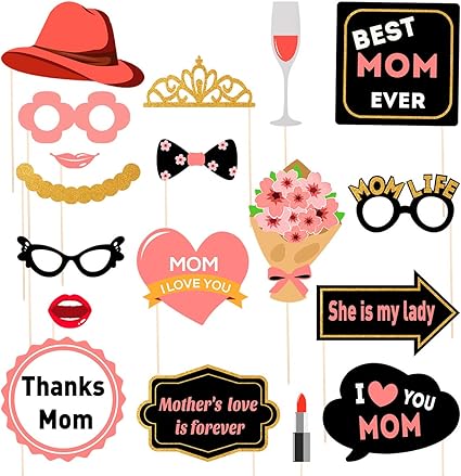 Day Funny Photo Props Best Mom Ever 