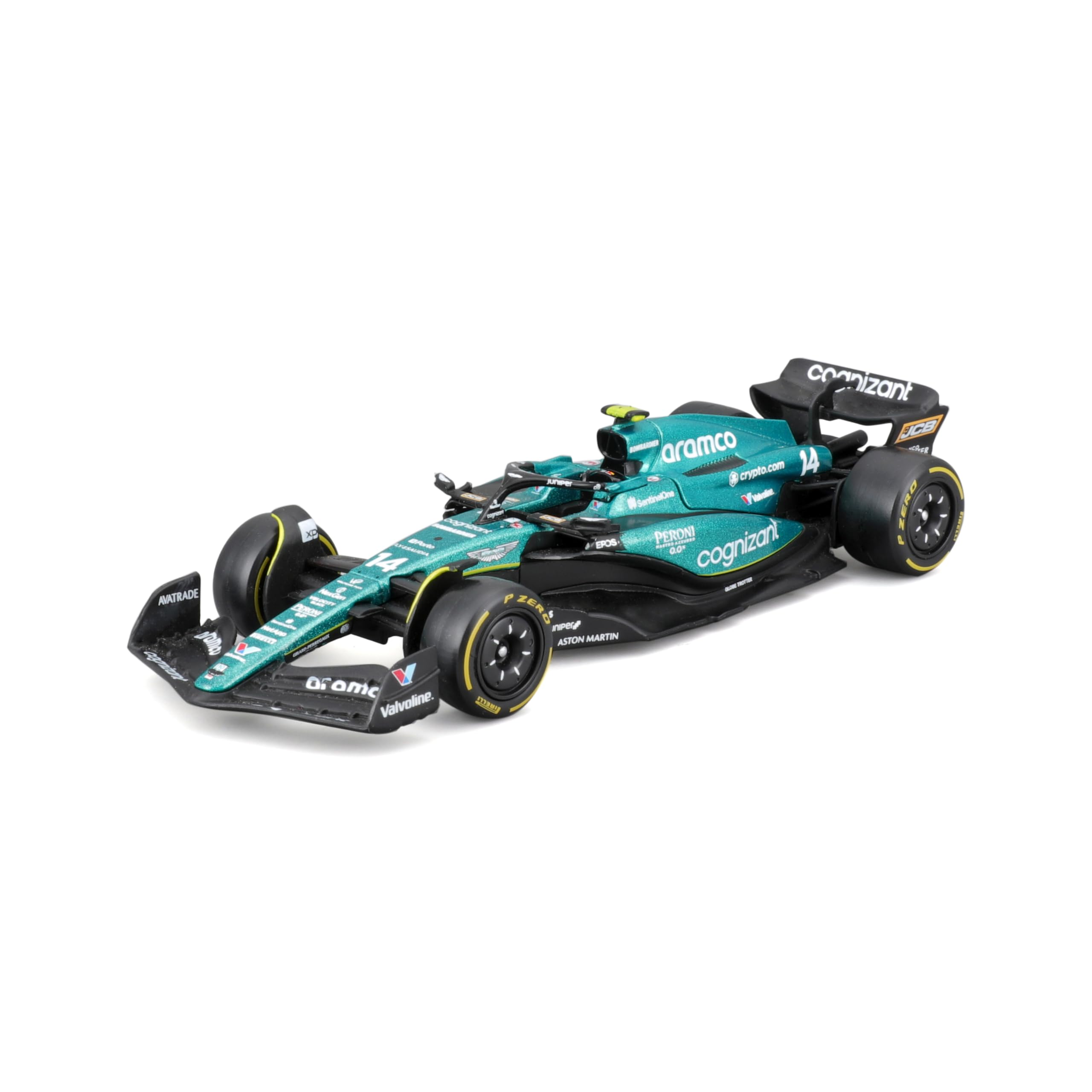 Bburago Aston Martin AMR23#14 Alonso - Realistic 1:43 Scale F1 Car Model, Diecast Replica with Official Aston Martin Licence, Recommended Age 3+ Years โ image 1