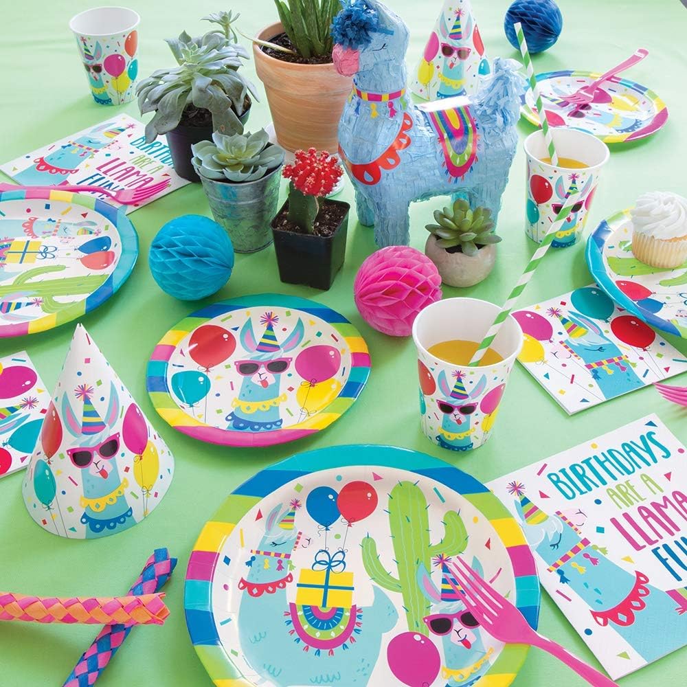Unique Party Mini Lama Party Piñata, 1 piece 73239 Lama Favor Decoration-Themed Birthday Party, 73239, nylon/A one size, multicolor - Image 3