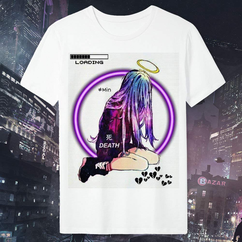 Amazon Com T Shirt Sexy Anime Manga Girl Futuristic Vaporwave Japan Japanese Aesthetic Synthwave Retrowave Neon Neo Tokyo Webpunk Cyberpunk Handmade