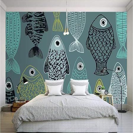 Avoir Images Szpbz Fabricants De Papier Peint De Poissons Minimaliste Moderne le plus cool par