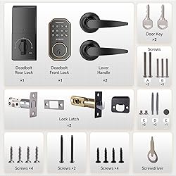 VCHOO Keyless Entry Door Lock Deadbolt with Handle