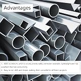 TOP-VIGOR 2Pcs 6063 Aluminum Round Tube 7mm OD 5mm ID 250mm Seamless Metal Pipe view 3