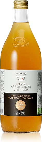 Marque Amazon Wickedly Prime Vinaigre De Cidre Biologique Avec Mere De Vinaigre Amazon Fr Epicerie