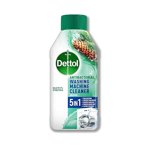 Dettol, Washing Machine Cleaner, Pine Scented, 250ml, Antibacterial, Removes Bacteria, Odours, Limescale and Hidden Dirt, Lasting Freshness, Kills 99.9 Percent of Bacteria