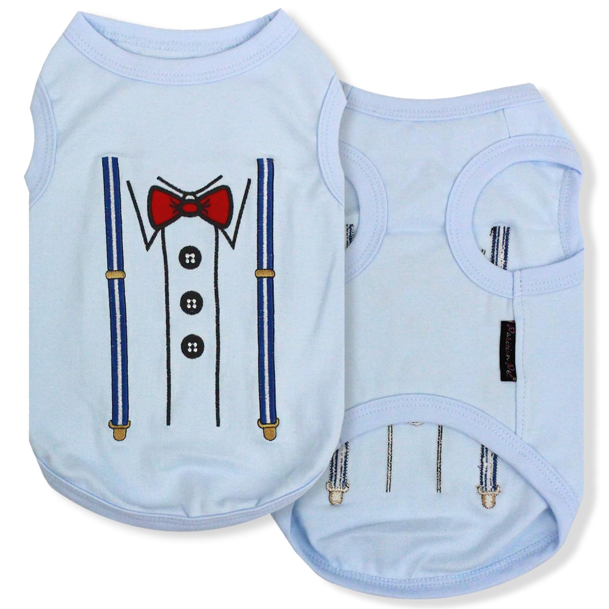 Parisian Pet Suspender T-Shirt, X-Large