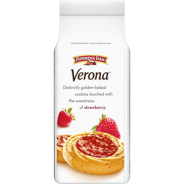 PEPPERIDGE FARM VERONA STRAWBERRY THUMBPRINT COOKIES, 6.75 OZ BAG (18 COOKIES)