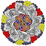 Ruffled Feathers - Giant Mandala Coloring Poster - 22