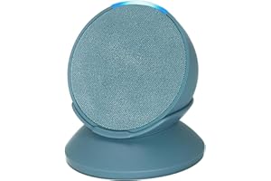 C YECEN Table Stand for Echo Pop - Desktop Holder Mount,Built-in Cable Management,Midnight Teal