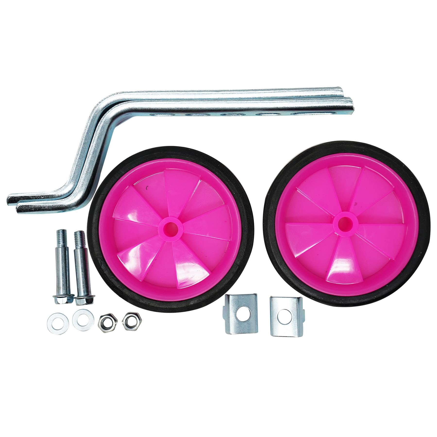 Laxzo® Bicycle Training Wheels for Kids - Universal Easy Fit Bike Stabilizers for 12, 14, 16, 18, 20 inch Kids' Single Speed Bike