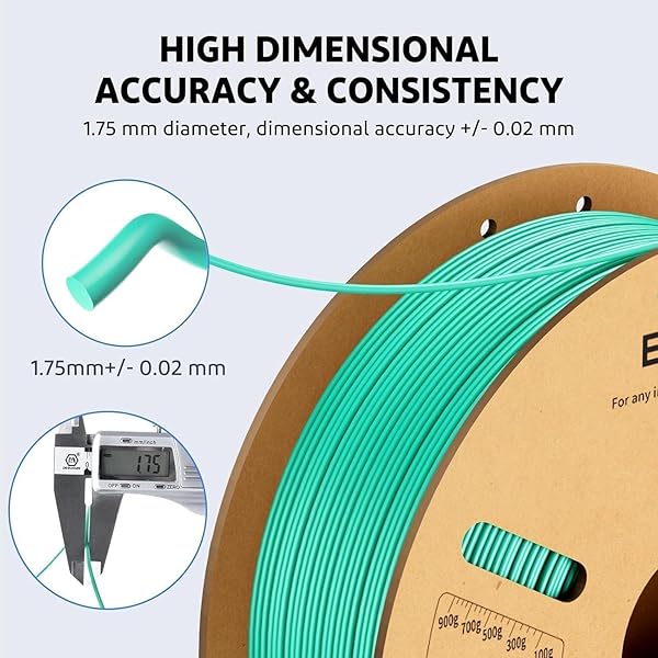 ELEGOO PLA PLUS FILAMENT 1.75MM BLACK 4KG, PLA+ TOUGHER AND STRONGER 3D PRINTER FILAMENT PRO DIMENSIONAL ACCURACY +/- 0.02MM, 4 PACK 1KG SPOOL(2.2LBS) FITS FOR MOST FDM 3D PRINTERS