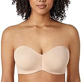 DELIMIRA Women's Strapless Bra Silicone-Free Minimizer Bandeau Plus Size Unlined