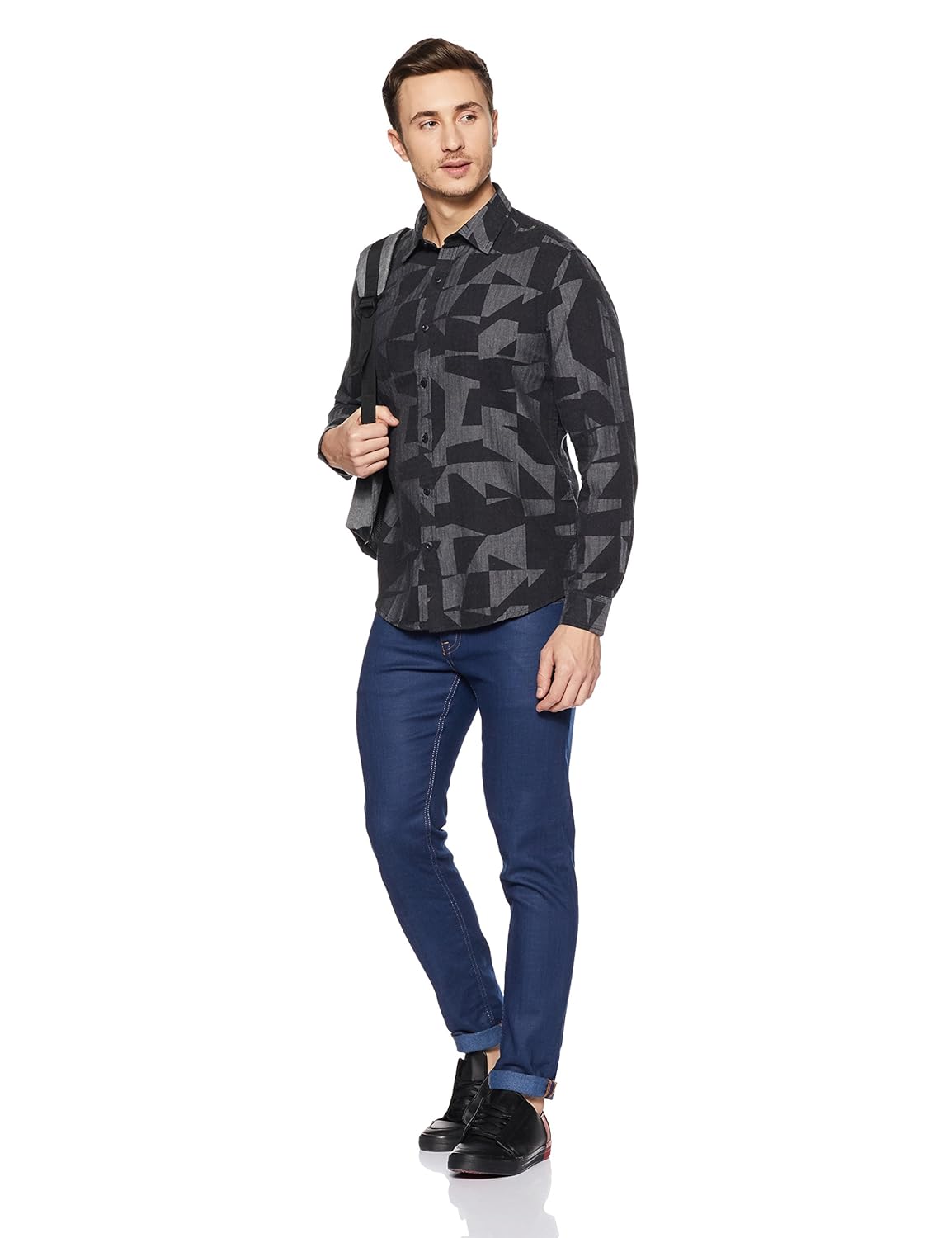 john players men's casual shirt