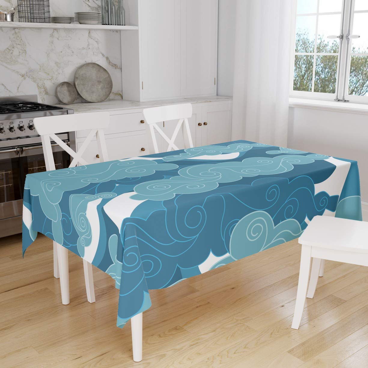 Bonamaison Kitchen Decoration, Tablecloth, 140cm x 160cm - Designed and Manufactured in Turkey