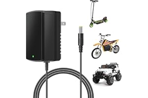LAZORA 12V Charger for Razor Power Core E90 E95 Charger for Electric Scooter Black Label Powercore E90 Kidzone Bumper MX125 XLR8R MX125 Dirt Rocket Dynacraft Toy Power Supplies 12V Kids Ride On Car