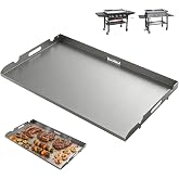 KATEEDY Griddle for Blackstone 36 Inch Gas Grill, Steel Flat Top Pan with Grease Drainage Design for Outdoor Dining, Backyard BBQs, Gray