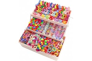 555PCS Small Hair Accessories Hairpin Hairband for Toddler Girls, Sweet Plastic Resin Handmade Headwear for Daily Wear