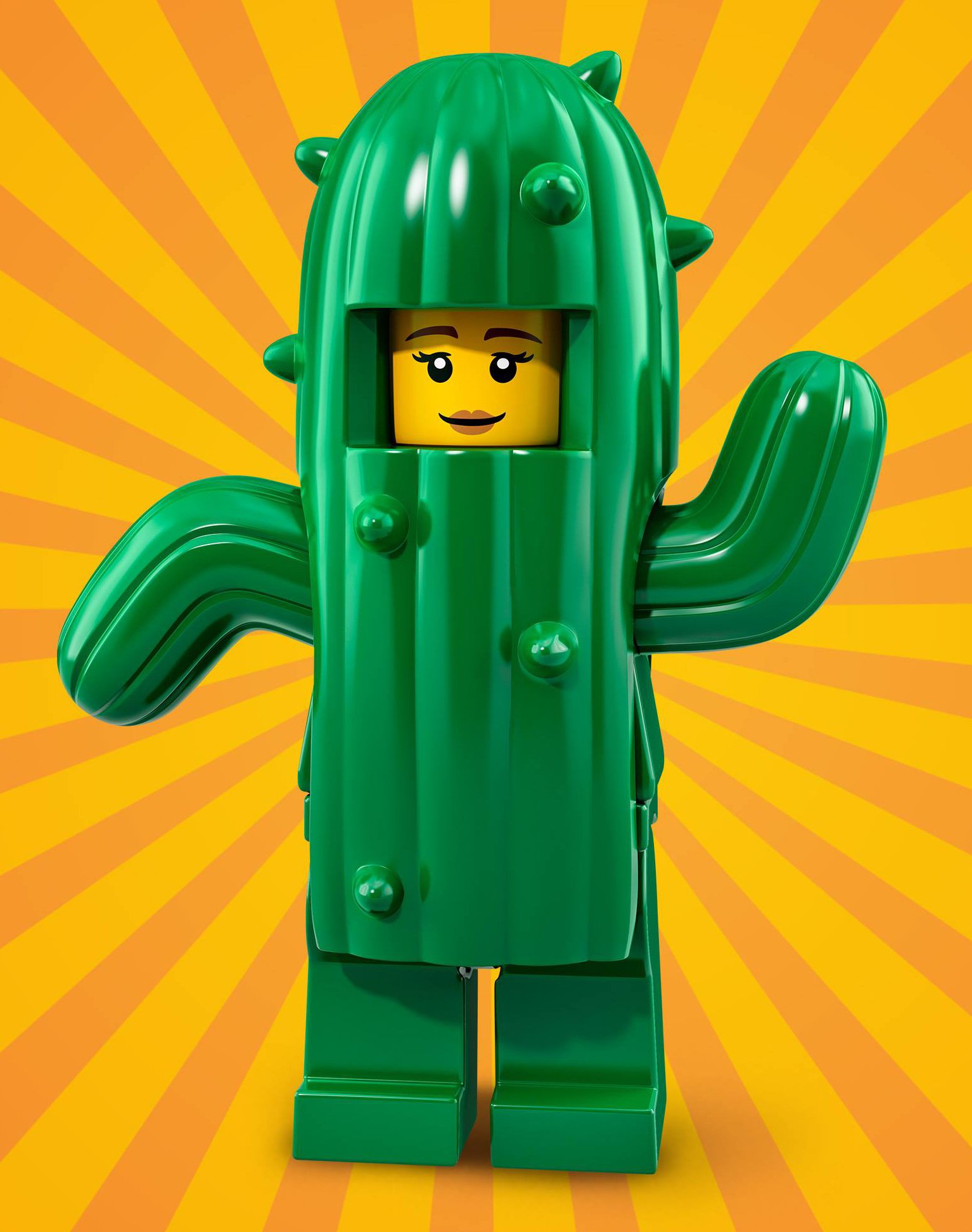 LEGO Series 18 CACTUS GIRL Minifigure (#11/17) - Bagged 71021