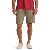 Wrangler Authentics Men's Classic Relaxed Fit Cargo Short | 10-Inch inseam, 6 Pockets with cargo flaps, Natural waist fit, Heavy-duty zipper, Cotton twill or ripstop