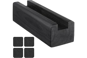 Toddmomy Wooden Floor Mirror Stand - Anti-Slip Full Length Mirror Support Base (25x7. 5cm, Slot 3. 5cm) | Modern Home Decor