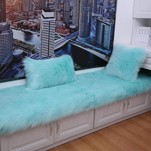 Zhkgang Teppich Teppiche Soft Faux Rechteck Fell Stuhl Couch Cover White Area Teppich Fur Schlafzimmer Boden Sofa Wohnzimmer Rechteck B 70 140cm Amazon De Kuche Haushalt