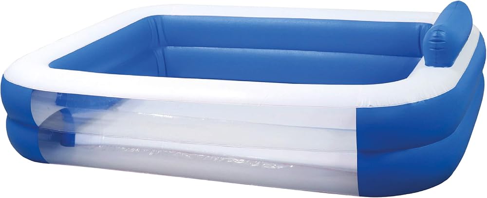 TP Toys Large Paddling Pool 1.95m x 1.45m x 0.40m Kids 3+