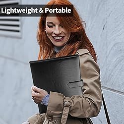 Professional Padfolio with Clipboard, Faux Leather
