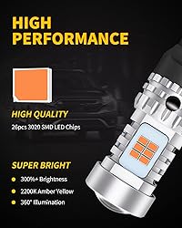 AUXLIGHT 7440 T20 LED Bulbs Extremely Bright 7440NA