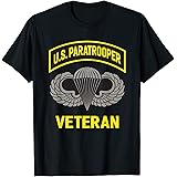 Veteran 365Paratrooper Veteran Airborne Division 82nd 101st Military T-ShirtOEKO-TEX STANDARD 100