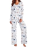 Ekouaer Womens Pajama Set for Women Long Sleeve