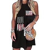 Sun Salt Sand Coconut Tree Sleeveless Mini Dress Women Casual Summer Beach Vacation Dress Workout Tank Dress