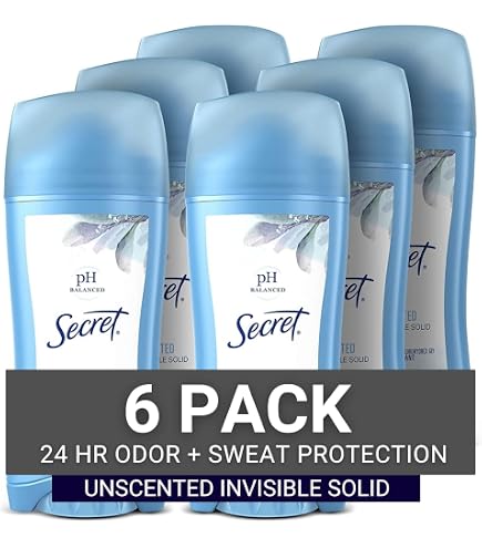 Secret Invisible Solid Antiperspirant and Deodorant, Powder Fresh, 2.6 oz., 5 pk
