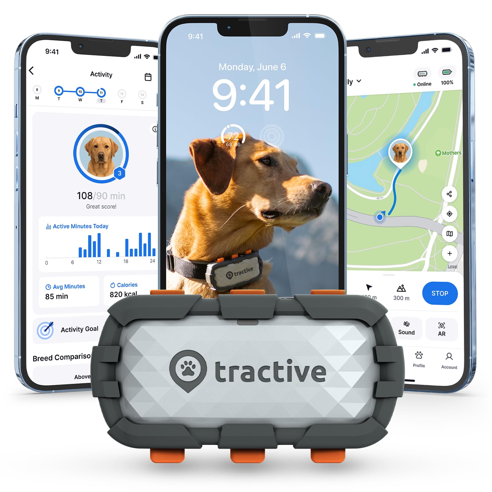 Tractive XL Smart Dog GPS Tracker | Live Pet