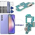 Dock Connector for Samsung Galaxy A54 5G Charging Port Flex Cable Replacement for Samsung Galaxy A54 5G A546U USB Charger Dock Board Connector with Tools (Black)