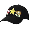 Super Mario Brothers Power-Ups Black Traditional Adjustable Hat