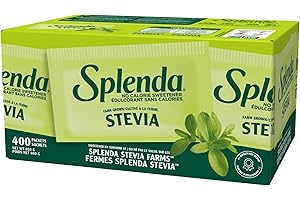 SPLENDA Stevia No Calorie Sweetener, Sugar Substitute Packets, 400 Count (Pack of 1)