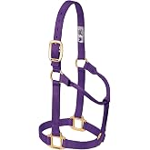 Weaver Leather Original Non-Adjustable Nylon Horse Halter, Large, Purple