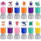 Cardkiss 12Pcs Self Inking Teacher Stamps for Classroom | Rubber Stamp for Grading Homework Test Motivation Students Behavior Reward School Supplies | Teacher Classroom Must Haves